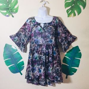 Jessica Simpson Floral Maternity Blouse